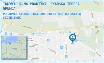 PORADNIA STOMATOLOGICZNA POLNA DLA DOROSŁYCH - INDYWIDUALNA PRAKTYKA LEKARSKA TERESA GRENDA - POLNA 8AB/III,  SZCZECINEK