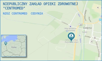 NZOZ CENTROMED - NIEPUBLICZNY ZAKŁAD OPIEKI ZDROWOTNEJ "CENTROMED" - OBROŃCÓW STALINGRADU 28/=,  CEDYNIA