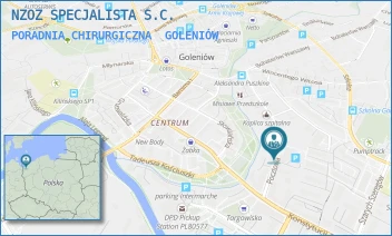 PORADNIA CHIRURGICZNA - NZOZ SPECJALISTA S.C. - POCZTOWA 43,  GOLENIÓW