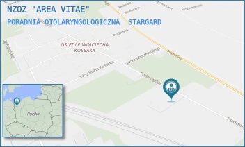 PORADNIA OTOLARYNGOLOGICZNA - NZOZ "AREA VITAE" - PODMIEJSKA 15,  STARGARD