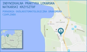 PORADNIA OGÓLNOSTOMATOLOGICZNA DRAHIMSKA - INDYWIDUALNA PRAKTYKA LEKARSKA NATKAŃSKI KRZYSZTOF - DRAHIMSKA 65A,  CZAPLINEK