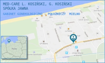 GABINET GINEKOLOGICZNO - POŁOŻNICZY - MED-CARE L. KOSIŃSKI, G. KOSIŃSKI SPÓŁKA JAWNA - CHROBREGO 9,  MIELNO