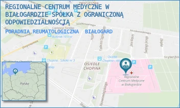 PORADNIA REUMATOLOGICZNA - REGIONALNE CENTRUM MEDYCZNE W BIAŁOGARDZIE SPÓŁKA Z OGRANICZONĄ ODPOWIEDZIALNOŚCIĄ - CHOPINA 29,  BIAŁOGARD