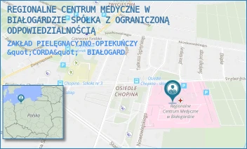 ZAKŁAD PIELĘGNACYJNO-OPIEKUŃCZY "CORDA" - REGIONALNE CENTRUM MEDYCZNE W BIAŁOGARDZIE SPÓŁKA Z OGRANICZONĄ ODPOWIEDZIALNOŚCIĄ - CHOPINA 29,  BIAŁOGARD