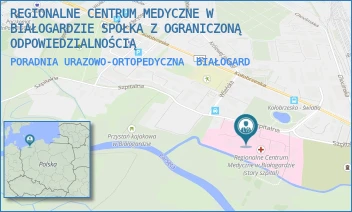 PORADNIA URAZOWO-ORTOPEDYCZNA - REGIONALNE CENTRUM MEDYCZNE W BIAŁOGARDZIE SPÓŁKA Z OGRANICZONĄ ODPOWIEDZIALNOŚCIĄ - SZPITALNA 7,  BIAŁOGARD