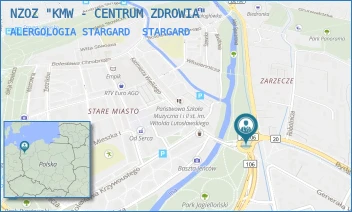 ALERGOLOGIA STARGARD - NZOZ "KMW - CENTRUM ZDROWIA" - I BRYGADY 18,  STARGARD