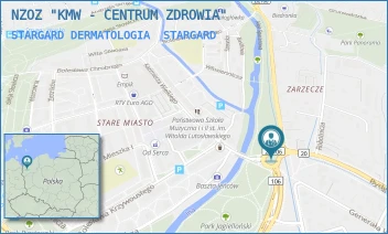 STARGARD DERMATOLOGIA - NZOZ "KMW - CENTRUM ZDROWIA" - I BRYGADY 18,  STARGARD