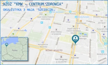 OKULISTYKA 3 MAJA - NZOZ "KMW - CENTRUM ZDROWIA" - 3 MAJA 25-27,  SZCZECIN
