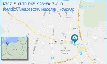 PORADNIA UROLOGICZNA NOWOGARD - NZOZ " CHIRURG" SPÓŁKA Z O.O - KOŚCIUSZKI 36,  NOWOGARD