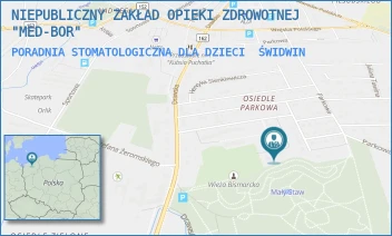 PORADNIA STOMATOLOGICZNA DLA DZIECI - NIEPUBLICZNY ZAKŁAD OPIEKI ZDROWOTNEJ "MED-BOR" - MIŁA 4,  ŚWIDWIN