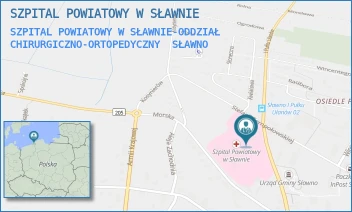 SZPITAL POWIATOWY W SŁAWNIE-ODDZIAŁ CHIRURGICZNO-ORTOPEDYCZNY - SZPITAL POWIATOWY W SŁAWNIE - I GO PUŁKU UŁANÓW 9,  SŁAWNO