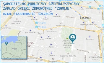 DZIAŁ FIZJOTERAPII - SAMODZIELNY PUBLICZNY SPECJALISTYCZNY ZAKŁAD OPIEKI ZDROWOTNEJ "ZDROJE" W SZCZECINIE - ŚW. WOJCIECHA 7,  SZCZECIN