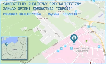 PORADNIA OKULISTYCZNA  - MĄCZNA - SAMODZIELNY PUBLICZNY SPECJALISTYCZNY ZAKŁAD OPIEKI ZDROWOTNEJ "ZDROJE" W SZCZECINIE - MĄCZNA 4,  SZCZECIN