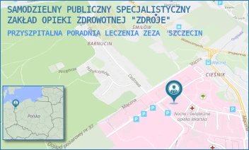 PRZYSZPITALNA PORADNIA LECZENIA ZEZA - SAMODZIELNY PUBLICZNY SPECJALISTYCZNY ZAKŁAD OPIEKI ZDROWOTNEJ "ZDROJE" W SZCZECINIE - MĄCZNA 4,  SZCZECIN