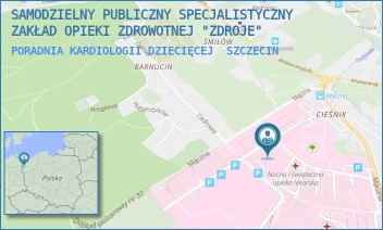 PORADNIA KARDIOLOGII DZIECIĘCEJ - SAMODZIELNY PUBLICZNY SPECJALISTYCZNY ZAKŁAD OPIEKI ZDROWOTNEJ "ZDROJE" W SZCZECINIE - MĄCZNA 4,  SZCZECIN