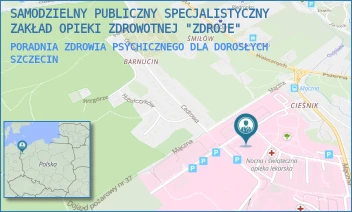 PORADNIA ZDROWIA PSYCHICZNEGO DLA DOROSŁYCH - SAMODZIELNY PUBLICZNY SPECJALISTYCZNY ZAKŁAD OPIEKI ZDROWOTNEJ "ZDROJE" W SZCZECINIE - MĄCZNA 4,  SZCZECIN