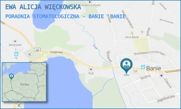 PORADNIA STOMATOLOGICZNA - BANIE - EWA ALICJA WIĘCKOWSKA - TARGOWA 22,  BANIE