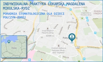 PORADNIA STOMATOLOGICZNA DLA DZIECI - INDYWIDUALNA PRAKTYKA LEKARSKA MAGDALENA MIKULSKA-RYDZ - WOJSKA POLSKIEGO 13,  POŁCZYN-ZDRÓJ