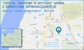 ODDZIAŁ CHORÓB WEWNĘTRZNYCH - "SZPITAL POWIATOWY W GRYFINIE" SPÓŁKA Z OGRANICZONĄ ODPOWIEDZIALNOŚCIĄ - PARKOWA 5,  GRYFINO