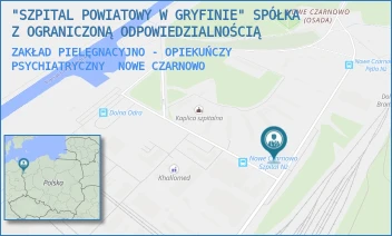 ZAKŁAD PIELĘGNACYJNO - OPIEKUŃCZY PSYCHIATRYCZNY - "SZPITAL POWIATOWY W GRYFINIE" SPÓŁKA Z OGRANICZONĄ ODPOWIEDZIALNOŚCIĄ - 70,  NOWE CZARNOWO