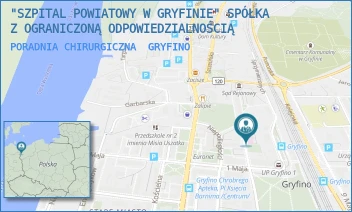 PORADNIA CHIRURGICZNA - "SZPITAL POWIATOWY W GRYFINIE" SPÓŁKA Z OGRANICZONĄ ODPOWIEDZIALNOŚCIĄ - PARKOWA 5,  GRYFINO