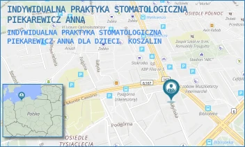 INDYWIDUALNA PRAKTYKA STOMATOLOGICZNA PIEKAREWICZ ANNA DLA DZIECI - INDYWIDUALNA PRAKTYKA STOMATOLOGICZNA PIEKAREWICZ ANNA - MONTE CASSINO 13/315,  KOSZALIN