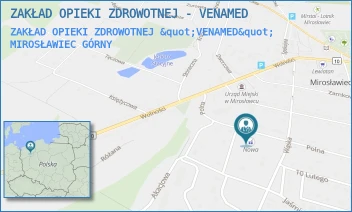 ZAKŁAD OPIEKI ZDROWOTNEJ "VENAMED" - ZAKŁAD OPIEKI ZDROWOTNEJ - VENAMED - POLNA 23,  MIROSŁAWIEC GÓRNY