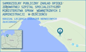 ODDZIAŁ LECZENIA ZABURZEŃ NERWICOWYCH - SAMODZIELNY PUBLICZNY ZAKŁAD OPIEKI ZDROWOTNEJ SZPITAL SPECJALISTYCZNY  MINISTERSTWA SPRAW  WEWNĘTRZNYCH I ADMINISTRACJI  W ZŁOCIEŃCU - KAŃSKO 1,  ZŁOCIENIEC