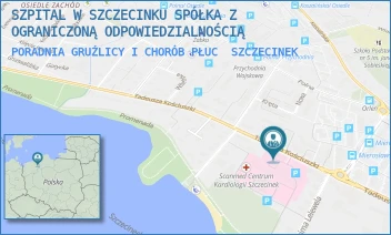 PORADNIA GRUŹLICY I CHORÓB PŁUC - SZPITAL W SZCZECINKU SPÓŁKA Z OGRANICZONĄ ODPOWIEDZIALNOŚCIĄ - KOŚCIUSZKI 38,  SZCZECINEK