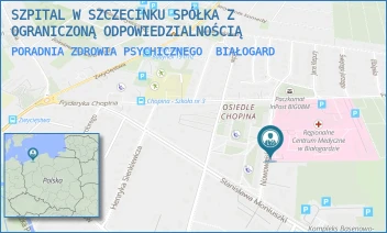 PORADNIA ZDROWIA PSYCHICZNEGO - SZPITAL W SZCZECINKU SPÓŁKA Z OGRANICZONĄ ODPOWIEDZIALNOŚCIĄ - NOWOWIEJSKIEGO 7,  BIAŁOGARD