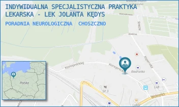 PORADNIA NEUROLOGICZNA - INDYWIDUALNA SPECJALISTYCZNA PRAKTYKA LEKARSKA - LEK JOLANTA KĘDYS - KONOPNICKIEJ 2,  CHOSZCZNO