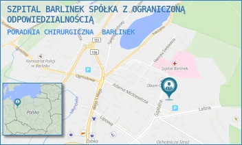 PORADNIA CHIRURGICZNA - SZPITAL BARLINEK SPÓŁKA Z OGRANICZONĄ ODPOWIEDZIALNOŚCIĄ - SZPITALNA 10,  BARLINEK