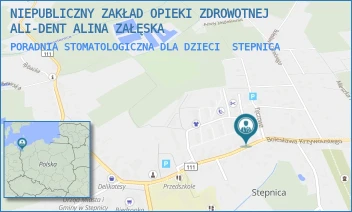 PORADNIA STOMATOLOGICZNA DLA DZIECI - NIEPUBLICZNY ZAKŁAD OPIEKI ZDROWOTNEJ ALI-DENT ALINA ZAŁĘSKA - BOLESŁAWA KRZYWOUSTEGO 18A,  STEPNICA