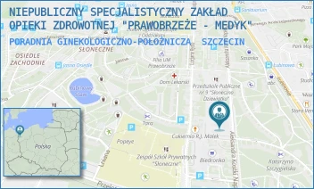 PORADNIA GINEKOLOGICZNO-POŁOŻNICZA - NIEPUBLICZNY SPECJALISTYCZNY ZAKŁAD OPIEKI ZDROWOTNEJ "PRAWOBRZEŻE - MEDYK" - NAPIERSKIEGO 6C,  SZCZECIN