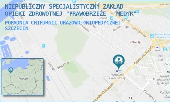 PORADNIA CHIRURGII URAZOWO-ORTOPEDYCZNEJ - NIEPUBLICZNY SPECJALISTYCZNY ZAKŁAD OPIEKI ZDROWOTNEJ "PRAWOBRZEŻE - MEDYK" - BATALIONÓW CHŁOPSKICH 86,  SZCZECIN