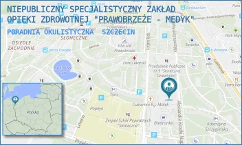 PORADNIA OKULISTYCZNA - NIEPUBLICZNY SPECJALISTYCZNY ZAKŁAD OPIEKI ZDROWOTNEJ "PRAWOBRZEŻE - MEDYK" - NAPIERSKIEGO 6C,  SZCZECIN