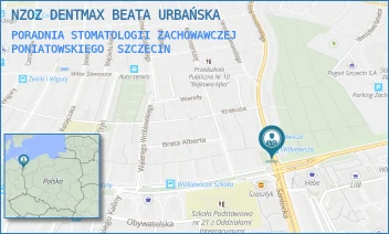 PORADNIA STOMATOLOGII ZACHOWAWCZEJ PONIATOWSKIEGO - NZOZ DENTMAX BEATA URBAŃSKA - KS. JÓZEFA PONIATOWSKIEGO 76/3,  SZCZECIN
