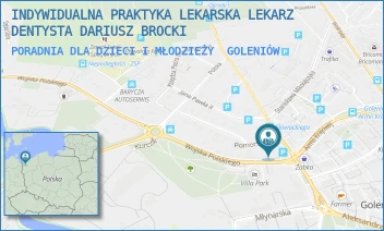 PORADNIA DLA DZIECI I MŁODZIEŻY - INDYWIDUALNA PRAKTYKA LEKARSKA LEKARZ DENTYSTA DARIUSZ BROCKI - SŁOWACKIEGO 1A,  GOLENIÓW