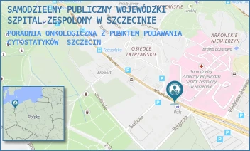 PORADNIA ONKOLOGICZNA Z PUNKTEM PODAWANIA CYTOSTATYKÓW - SAMODZIELNY PUBLICZNY WOJEWÓDZKI SZPITAL ZESPOLONY W SZCZECINIE - ARKOŃSKA 4,  SZCZECIN