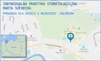 PORADNIA DLA DZIECI I MŁODZIEŻY - INDYWIDUALNA PRAKTYKA STOMATOLOGICZNA MARTA SUCHECKA - NIEPODLEGŁOŚCI 1,  GOLENIÓW