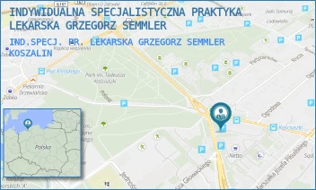 IND.SPECJ. PR. LEKARSKA GRZEGORZ SEMMLER - INDYWIDUALNA SPECJALISTYCZNA PRAKTYKA LEKARSKA GRZEGORZ SEMMLER - KOŚCIUSZKI 7,  KOSZALIN