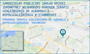 PORADNIA TERAPII UZALEŻNIENIA OD ALKOHOLU I WSPÓŁUZALEŻNIENIA - SAMODZIELNY PUBLICZNY ZAKŁAD OPIEKI ZDROWOTNEJ WOJEWÓDZKI OŚRODEK TERAPII UZALEŻNIENIA OD ALKOHOLU I WSPÓŁUZALEŻNIENIA W STANOMINIE - OKOPOWA 15A,  KOŁOBRZEG