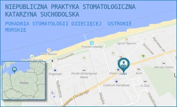 PORADNIA STOMATOLOGII DZIECIĘCEJ - NIEPUBLICZNA PRAKTYKA STOMATOLOGICZNA KATARZYNA SUCHODOLSKA - OSIEDLOWA 2B,  USTRONIE MORSKIE