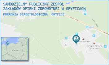 PORADNIA DIABETOLOGICZNA - SAMODZIELNY PUBLICZNY ZESPÓŁ ZAKŁADÓW OPIEKI ZDROWOTNEJ W GRYFICACH - NIECHORSKA 27,  GRYFICE