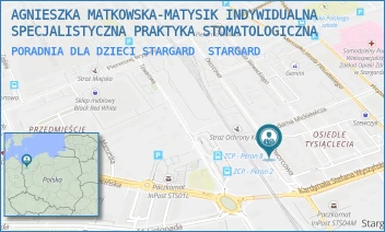 PORADNIA DLA DZIECI STARGARD - AGNIESZKA MATKOWSKA-MATYSIK INDYWIDUALNA SPECJALISTYCZNA PRAKTYKA STOMATOLOGICZNA - DWORCOWA 9,  STARGARD