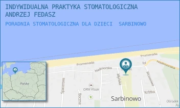 PORADNIA STOMATOLOGICZNA DLA DZIECI - INDYWIDUALNA PRAKTYKA STOMATOLOGICZNA ANDRZEJ FEDASZ - NADMORSKA 27A,  SARBINOWO