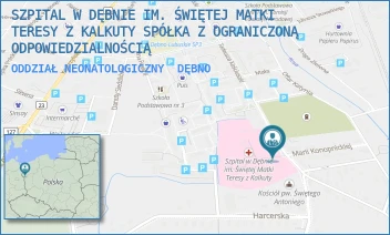 ODDZIAŁ NEONATOLOGICZNY - SZPITAL W DĘBNIE IM. ŚWIĘTEJ MATKI TERESY Z KALKUTY SPÓŁKA Z OGRANICZONĄ ODPOWIEDZIALNOŚCIĄ - KOŚCIUSZKI 58,  DĘBNO