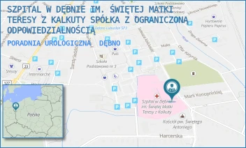 PORADNIA UROLOGICZNA - SZPITAL W DĘBNIE IM. ŚWIĘTEJ MATKI TERESY Z KALKUTY SPÓŁKA Z OGRANICZONĄ ODPOWIEDZIALNOŚCIĄ - KOŚCIUSZKI 58,  DĘBNO