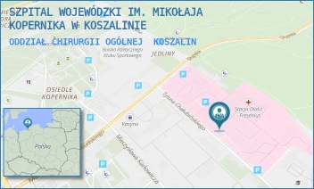 ODDZIAŁ CHIRURGII OGÓLNEJ - SZPITAL WOJEWÓDZKI IM. MIKOŁAJA KOPERNIKA W KOSZALINIE - CHAŁUBIŃSKIEGO 7,  KOSZALIN