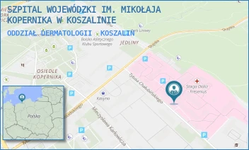 ODDZIAŁ DERMATOLOGII - SZPITAL WOJEWÓDZKI IM. MIKOŁAJA KOPERNIKA W KOSZALINIE - CHAŁUBIŃSKIEGO 7,  KOSZALIN